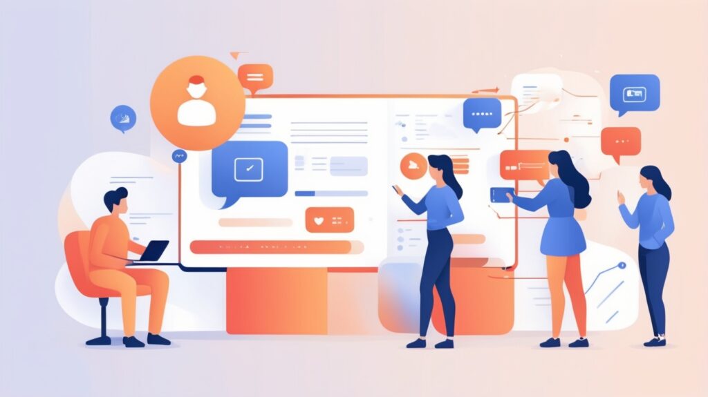 Взаимодействие пользователей с контентом