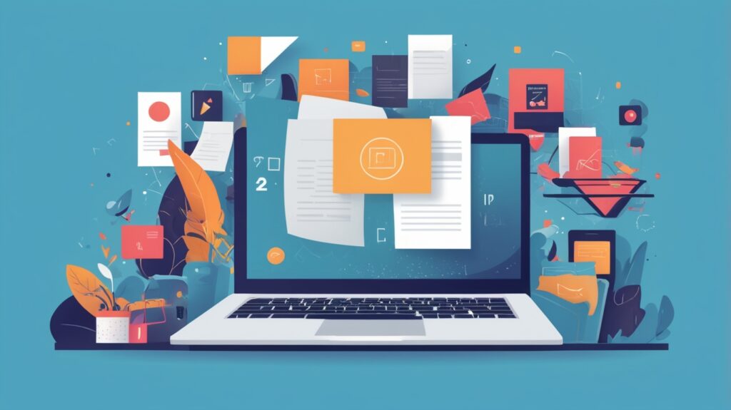 Иллюстрация различных мультимедийных материалов