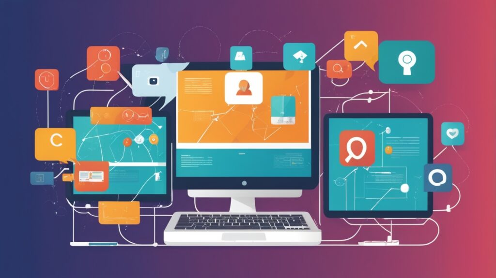 Cайты, соединённые ссылками.